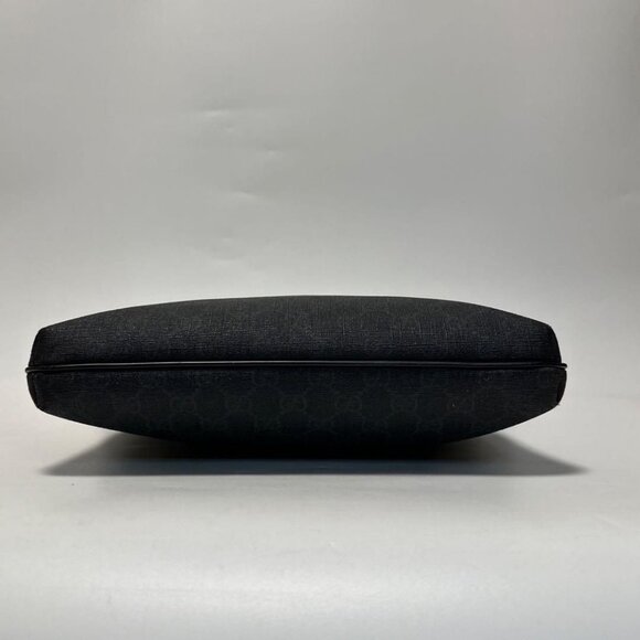 Authentic Gucci GG Plus Large Crossbody Bag Messenger Web Canvas Black Mens - Picture 6 of 11